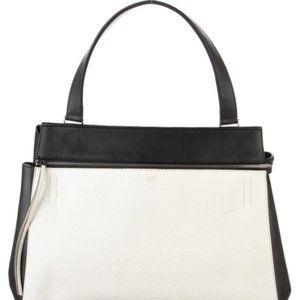 Authentic CELINE Medium Bicolor Edge Shoulder Bag